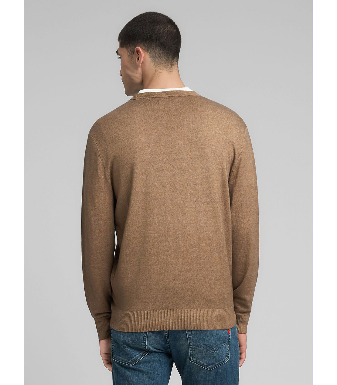 R刺しゅうウールブレンドプルオーバー 詳細画像 サンドベージュ 3